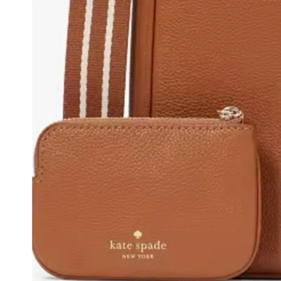 Kate Spade Rosie North South Swingpack pebbled leather w/Matching Pouch - Picture 5 of 10